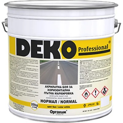 Deco professional ПЪТНА МАРКИРОВКА ДЕКО 25кг БЯЛА (4003680)