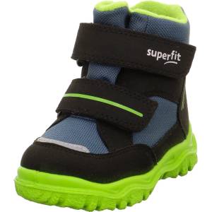 Superfit Детски зимни ботуши Superfit Kid's Husky1 Winter boots - Schwarz / Hellgrün - размер 21 (EU) (702-4591-0513)
