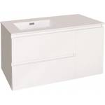 InterCeramic Конзолен PVC шкаф за баня InterCeramic ICP 10545 с умивалник 10545/2 - стенен модел, 106 см (ICP 10545)