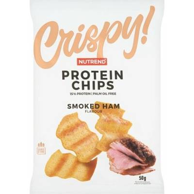 Nutrend Crispy! Protein Chips příchuť uzená šunka 50 g