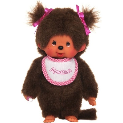 MONCHHICHI Mončiči dievča s podbradníkom 20 cm
