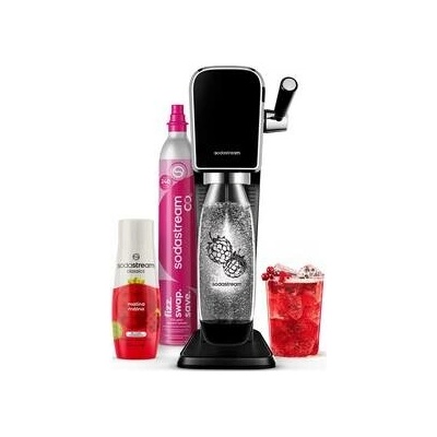 SodaStream ART Black Malina Zero Mpack čierny