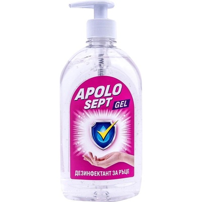 Apolo Sept Дезинфекциращ препарат за ръце Apolo Sept, гел, с помпа, 500 (5070200063)