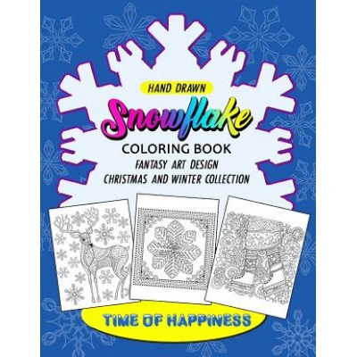 SnowFlake Coloring Book: Happy Merry Christmas Design for Adults | Balloon Publishing