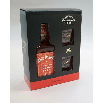 Jack Daniel's Fire 35% 0,7 l (dárkové balení 2 sklenice)