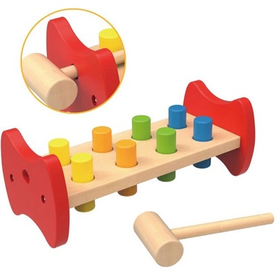 Tooky Toy - Малкият майстор - дървена игра с чукче