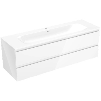 Mexen Orio шкаф за баня 140 см с мивка Vela, 2 чекмеджета, бял гланц - 91A10-14047-2-BFF00-W23M00 (91A10-14047-2-BFF00-W23M00)