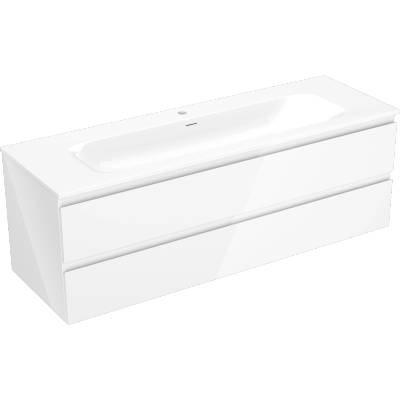Mexen Orio шкаф за баня 140 см с мивка Vela, 2 чекмеджета, бял гланц - 91A10-14047-2-BFF00-W23M00 (91A10-14047-2-BFF00-W23M00)