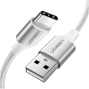 UGREEN Кабел 1.5 метра ugreen usb-a 2.0 към usb-c qc3.0 (бял) (6957303861323)