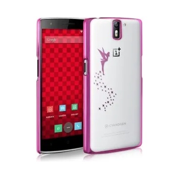 kwmobile Прозрачен калъф с дизайн фея за OnePlus One - розов
