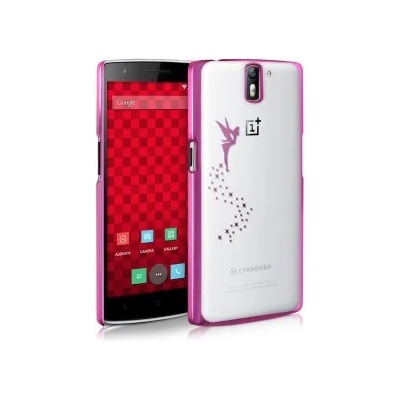 kwmobile Прозрачен калъф с дизайн фея за OnePlus One - розов