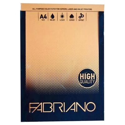 Fabriano Копирен картон, A4, 160 g/m2, кайсия, 50 листа
