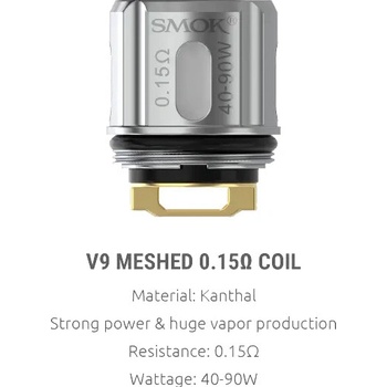 Smoktech žeraviaca hlava TFV9 Meshed - 0,15ohm