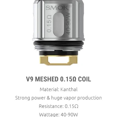 Smoktech žeraviaca hlava TFV9 Meshed - 0,15ohm