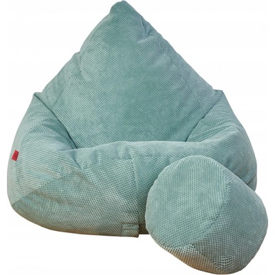 Supplies sedací vak Dot Relax z plyšoviny mätový
