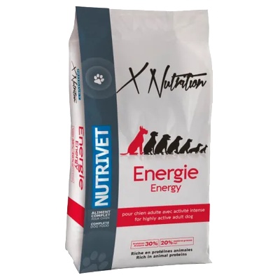 Nutrivet TAO ENERGY - Пълноценна храна за кучета - Енергийна гранула за пораснали кучета (2 до 7 години) с висока активност - 18 кг Nutrivet Франция