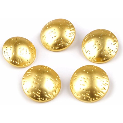 Kovový knoflík jemně tepaný (20ks) varianta Velikost: 38" - žluté zlato