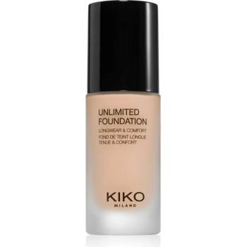 KIKO Milano Unlimited Foundation дълготраен течен фон дьо тен с матиращ ефект цвят 02 Gold 30ml