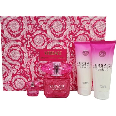 Versace Bright Crystal Absolu Woman EDP 90 ml + tělové mléko 100 ml + sprchový gel 100 ml + EDP 5 ml dárková sada