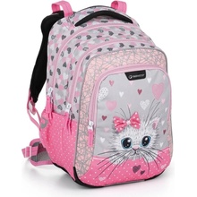 Bagmaster LUMI 22 A bílá kočka s mašlí růžová