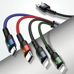 USAMS кабел плетен U26 4в1 1.2м Charge USB-C/microUSB (Usa001303)