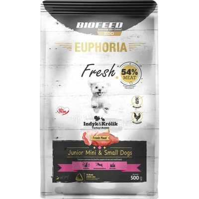 Biofeed Euphoria Fresh Junior Turkey with rabbit XS/S 500 g