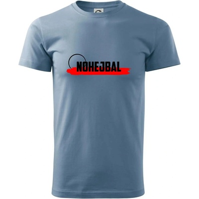 Nohejbal nápis tričko Denim