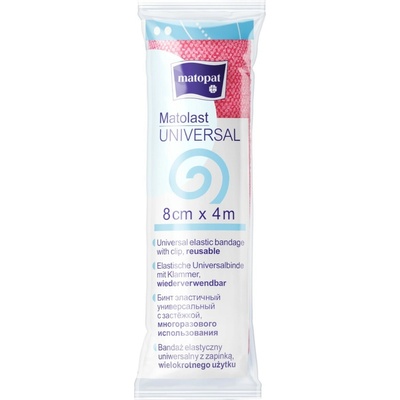 Matopat Elastický obväz Matopat Matolast UNIVERSAL na rany rôzne farby 8 cm x 4 m 1 ks Červená