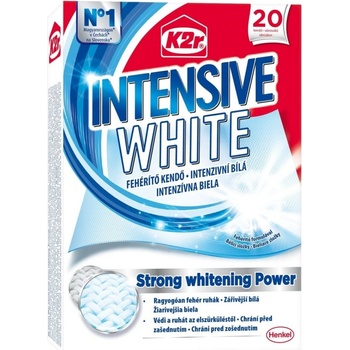 K2r Intensive White pracie obrúsky 20 ks