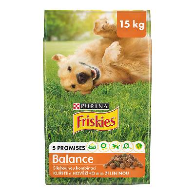 Purina Friskies Adult Dog Balance kuře 15 kg