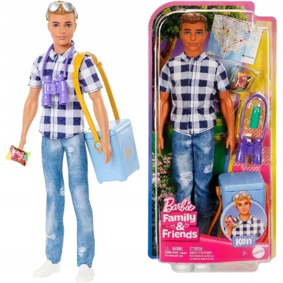 Barbie Kempingový Ken Bábika + príslušenstvo