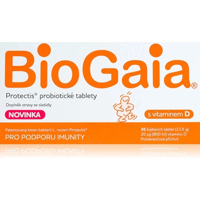 BioGaia Protectis s vit.D 30 žuvacích tabliet