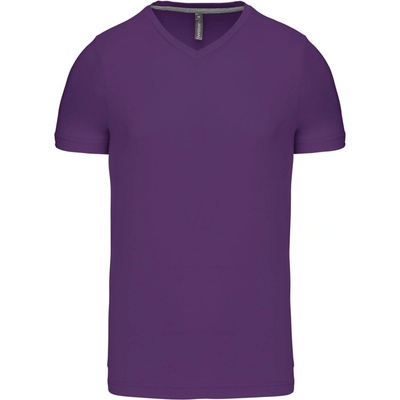 Kariban v-neck k357 / Мъжка тениска с къс ръкав - лилава xl (20k35735004)