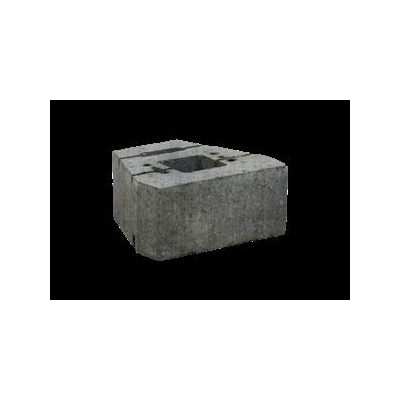 GEOSTONE miniFLAT hladký Bílá natur-černá C8