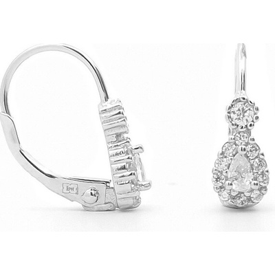 Šperk Holíč Jemné strieborné kamienkové náušnice TM57