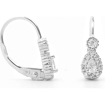Šperk Holíč Jemné strieborné kamienkové náušnice TM57