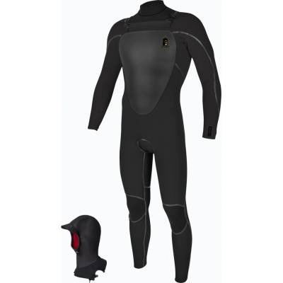 Pánský O'Neill Mutant Legend 5/4 mm Chest Zip with Hood Full black/tempered steel