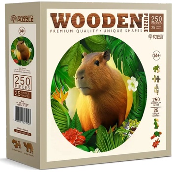 Wooden City - Puzzle Kapybara wooden - 250 piese