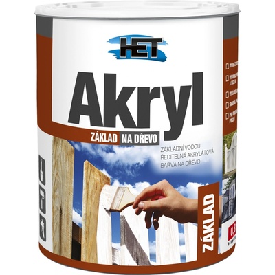 Het akryl zakl.na drevo 0100 0,7kg biela