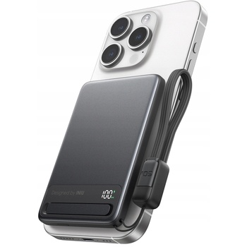 INIU MagPro Slim 5000mAh Магнитна Power Bank Черна (MO-IU-P002)