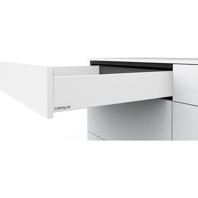 Cemux H Box SLIM zásuvka TIP-ON bílá H84/450mm – Zboží Dáma