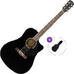 Fender CD-60SCE Basic SET Black Електро-акустична китара Дреднаут