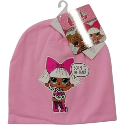dívčí čepice jaro/podzim LOL růžová