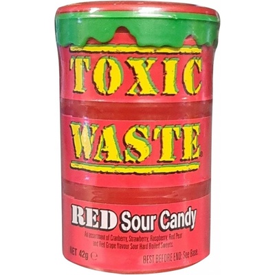 Toxic Waste Red Drum Extreme Sour Candy 42 g