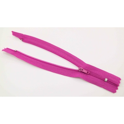 Nedeliteľný jemný plastový špirálový zips (veľkosť číslo 3) rôzne farby - dĺžka 12 cm - 60 cm 16 cm Fuchsiová ružová svetlá 2