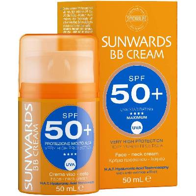 Sunwards Слъцезащитен BB крем за лице, SPF50+, 50 ml