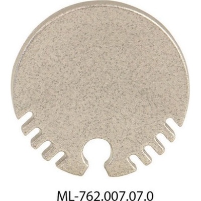 ML-762.007.07.0 Koncovka bez otvoru pro ZX, stříbrná barva, 1 ks