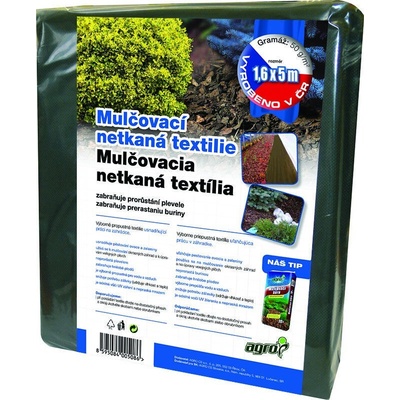 Agro Netkaná textília mulčovacia, čierna, 1,6 × 5 m