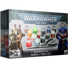 GW Warhammer 40.000: Citadel Paints + Tools Set