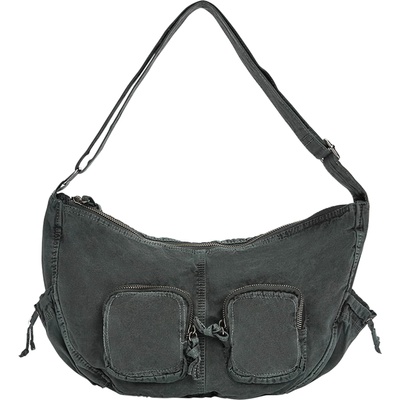 Pull&Bear Чанта за през рамо сиво, размер One Size